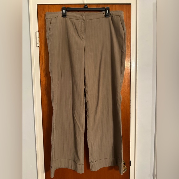 New York & Company Pants - New York & Company Tan Pinstripe Women's Pants